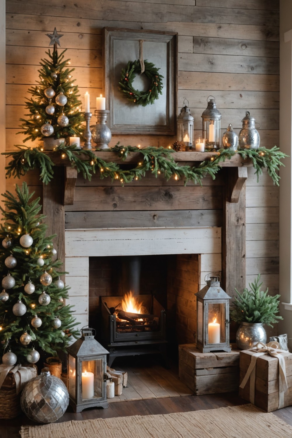 20 Farmhouse Christmas Living Room Decor Ideas – ToolzView