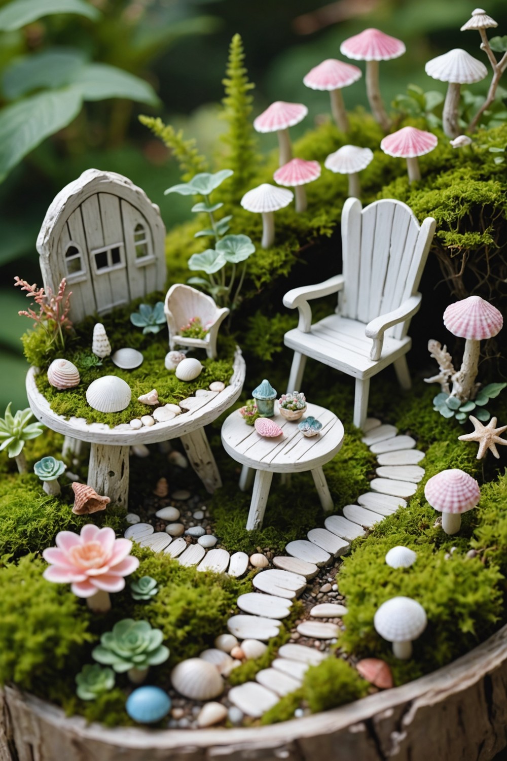 Seashell Fairy Garden