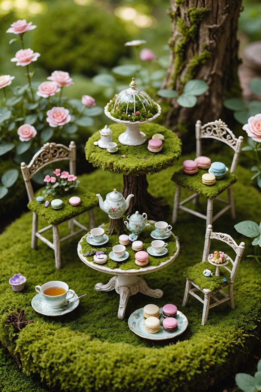 Tea Party Fairy Garden