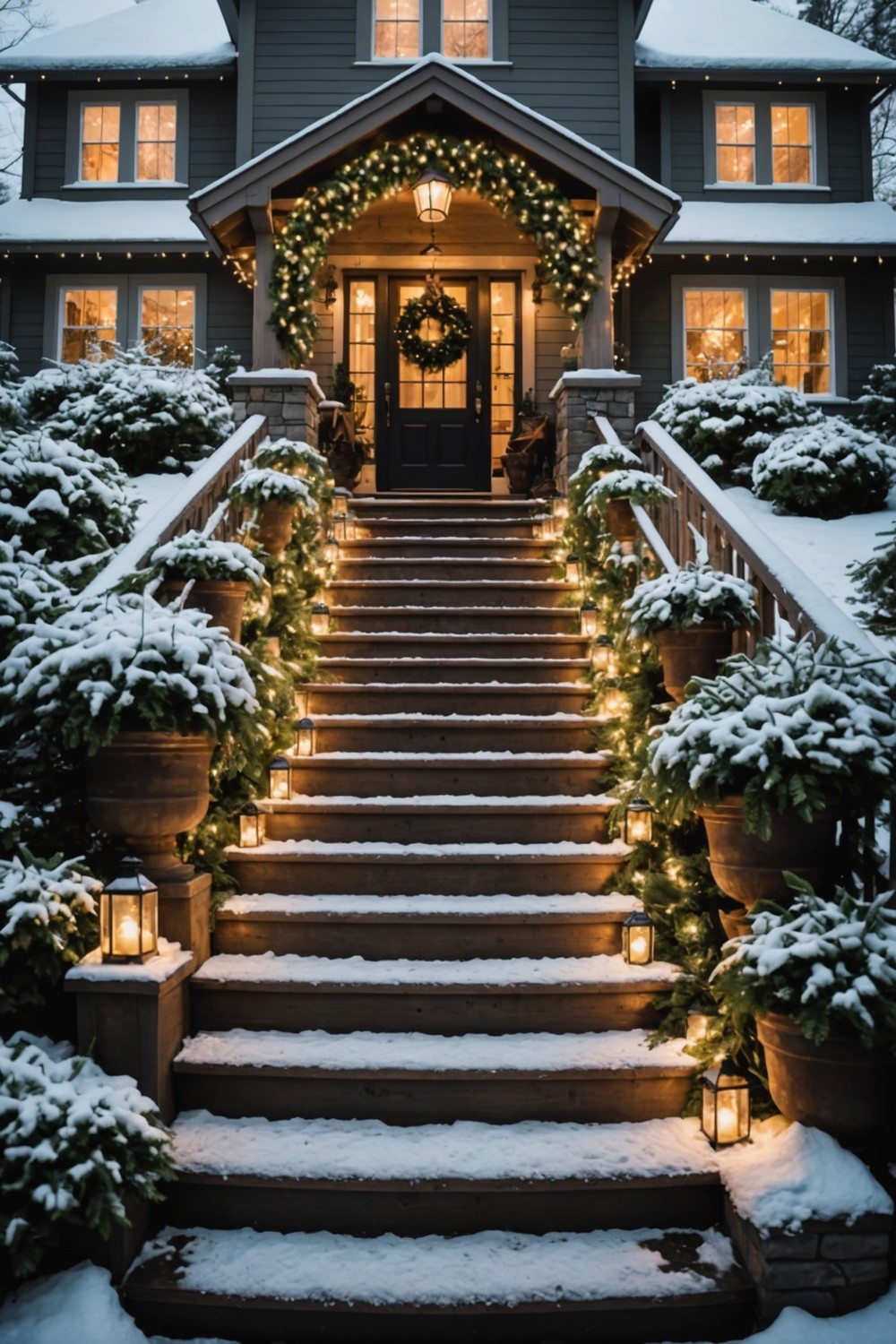 Waterfall Lights for the Staircase