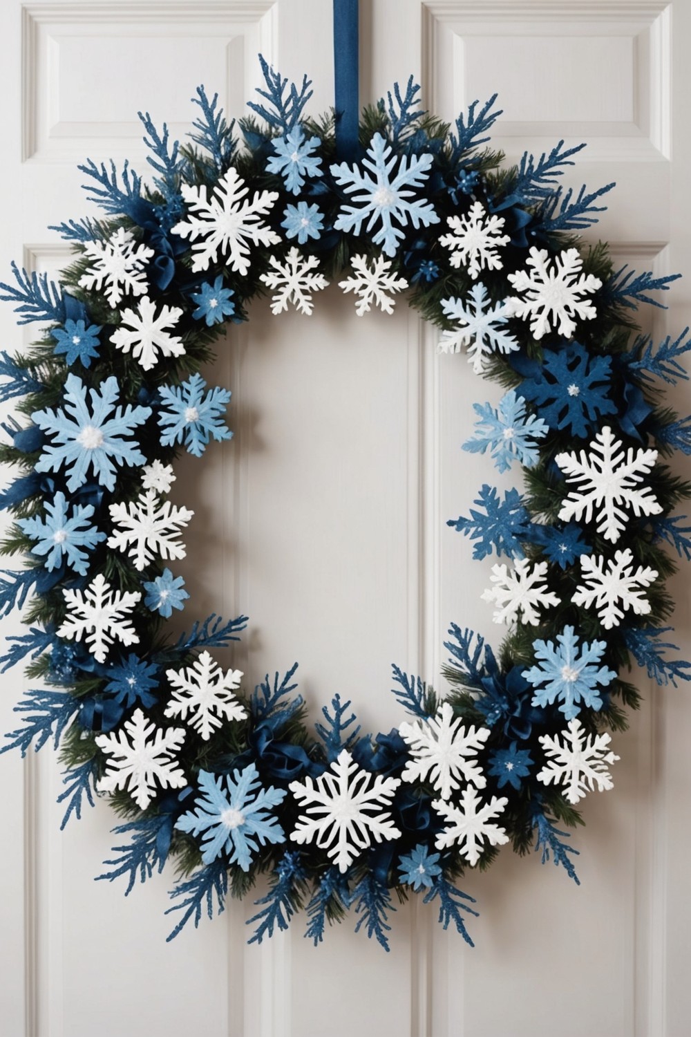 Winter Snowflake Wreath