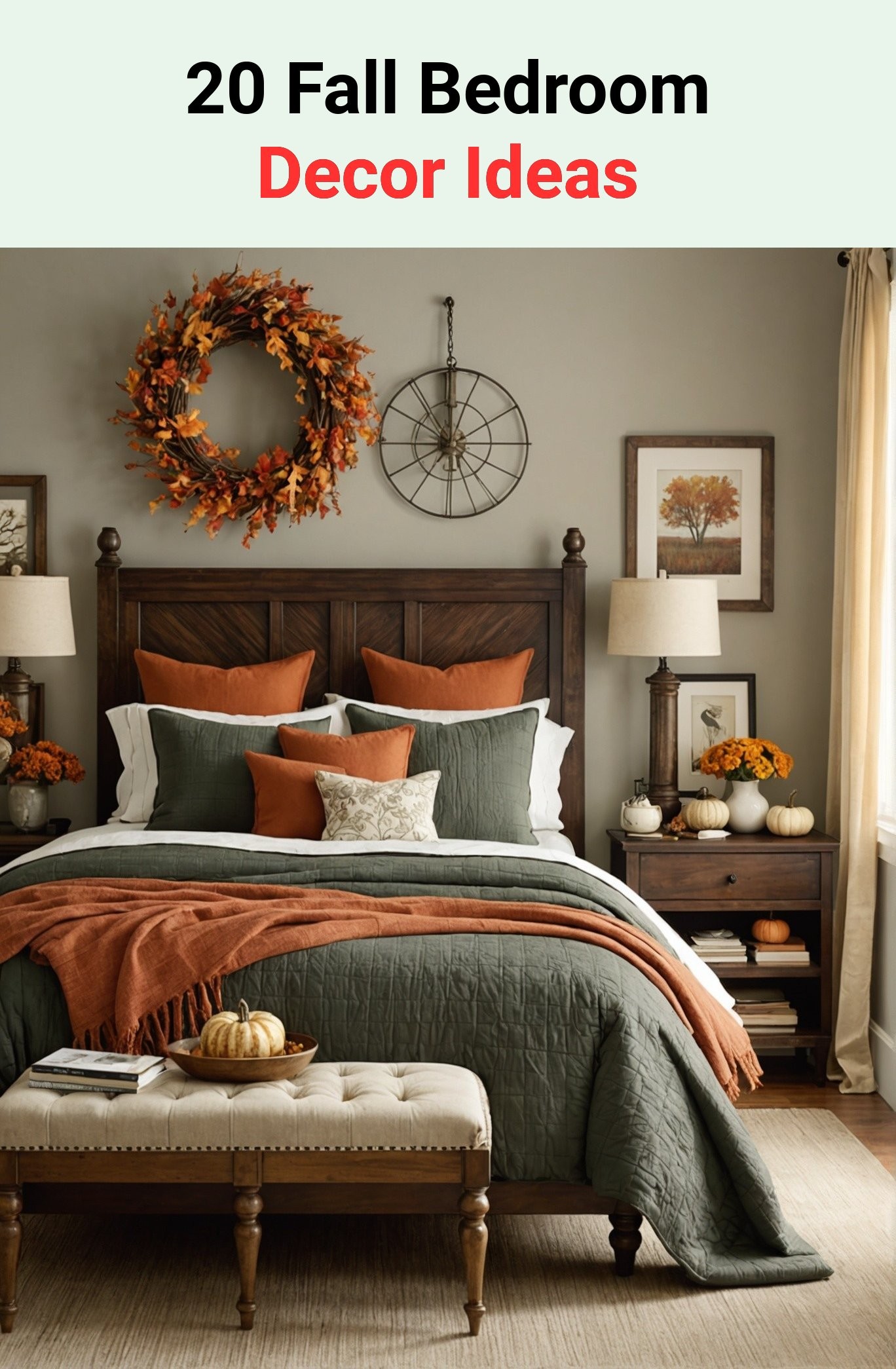 20 Fall Bedroom Decor Ideas