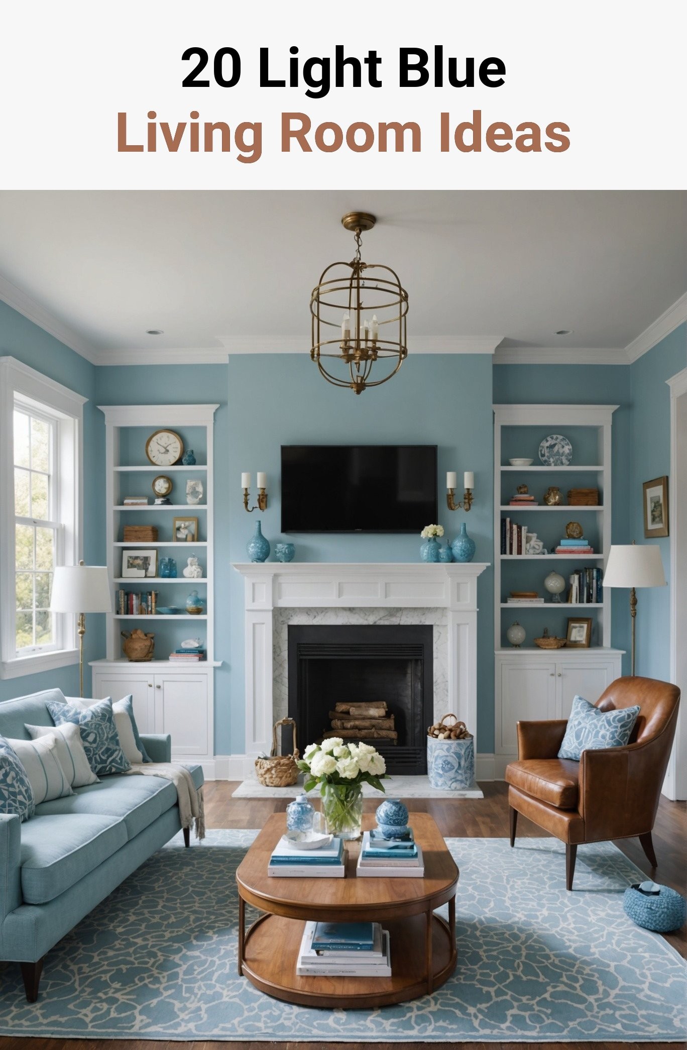 20 Light Blue Living Room Ideas