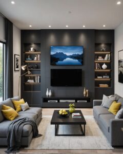 20 Modern Living Room TV Wall Ideas