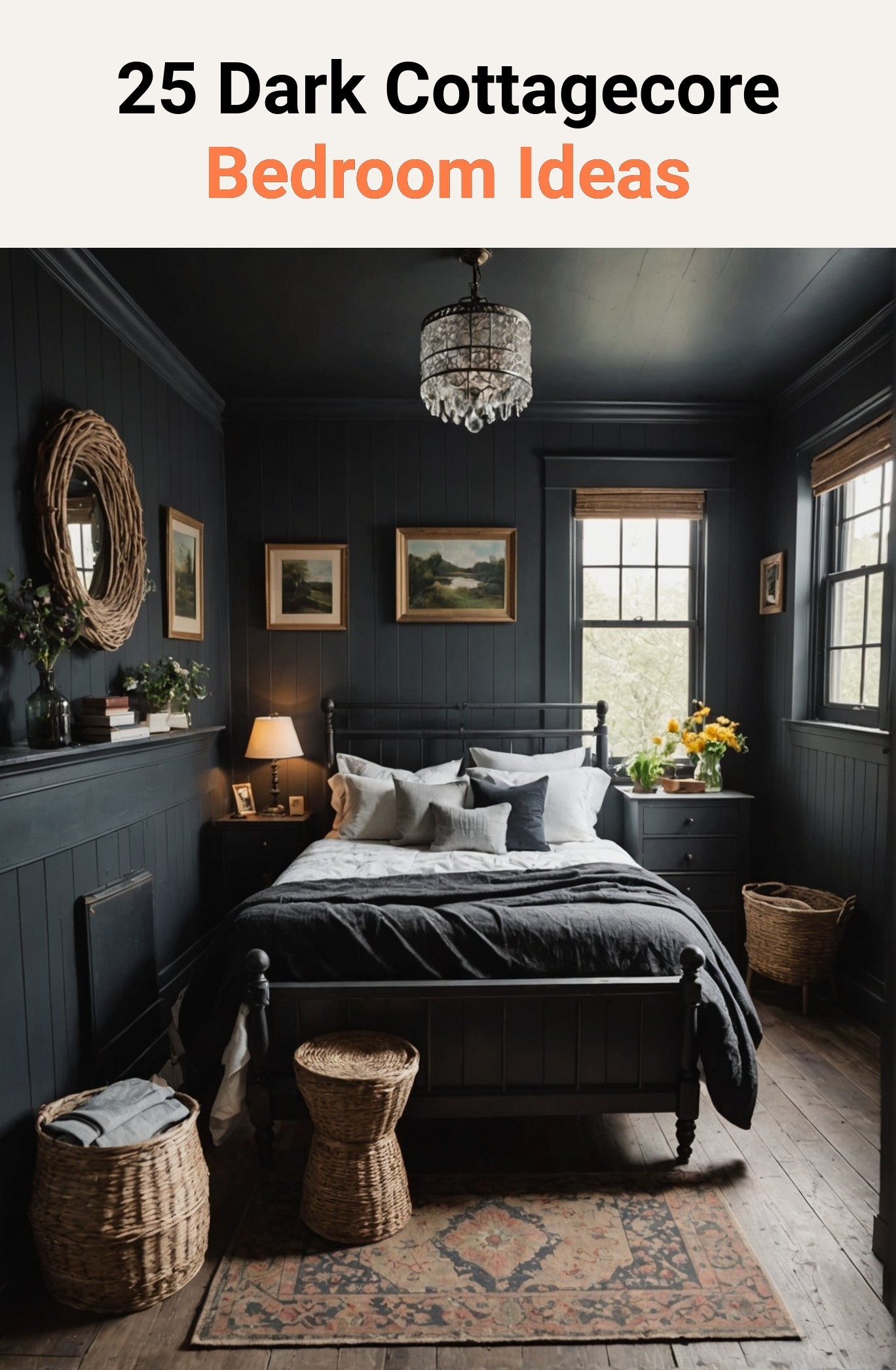 25 Dark Cottagecore Bedroom Ideas