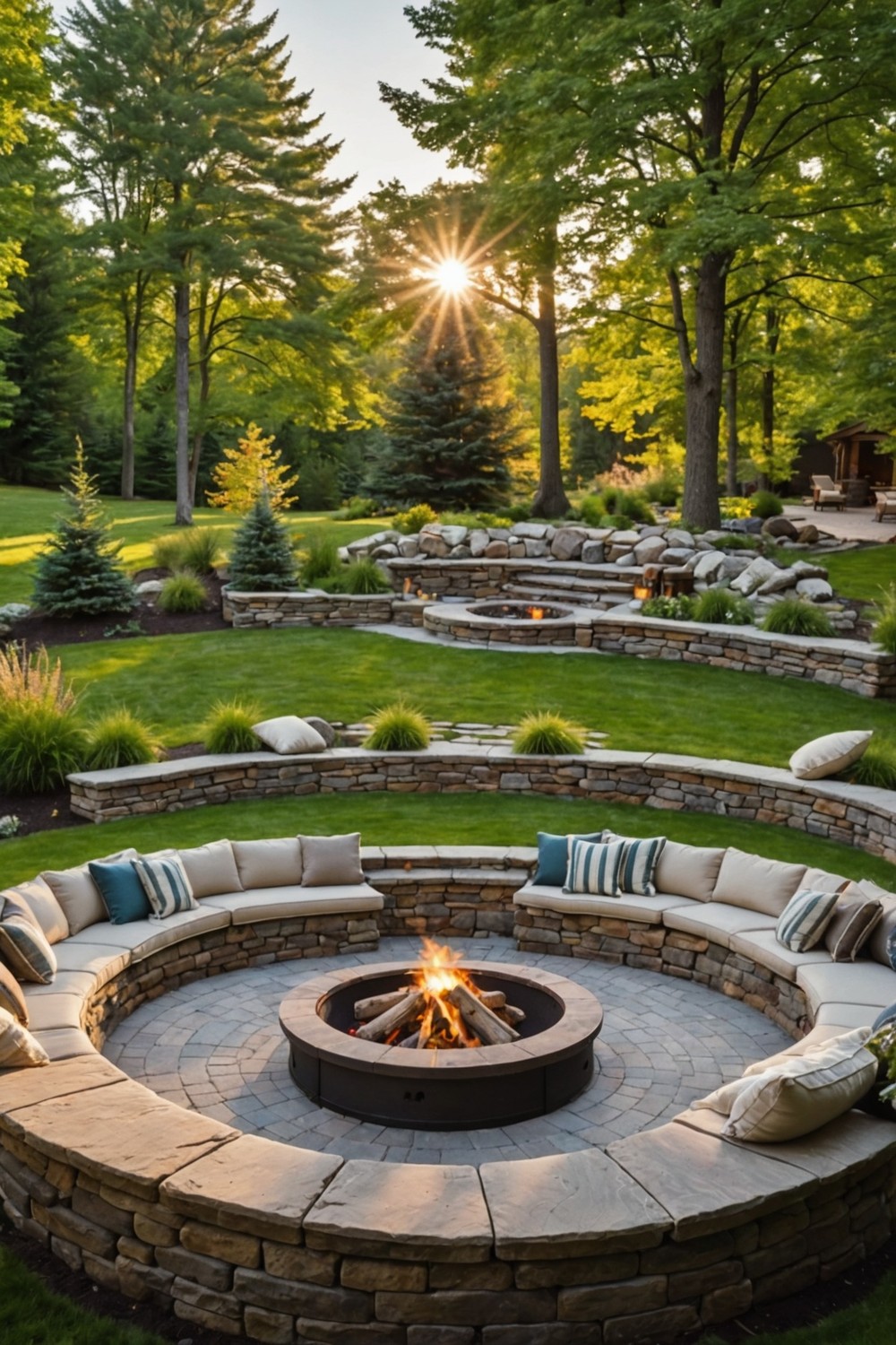 Build a Sunken Fire Pit Lounge