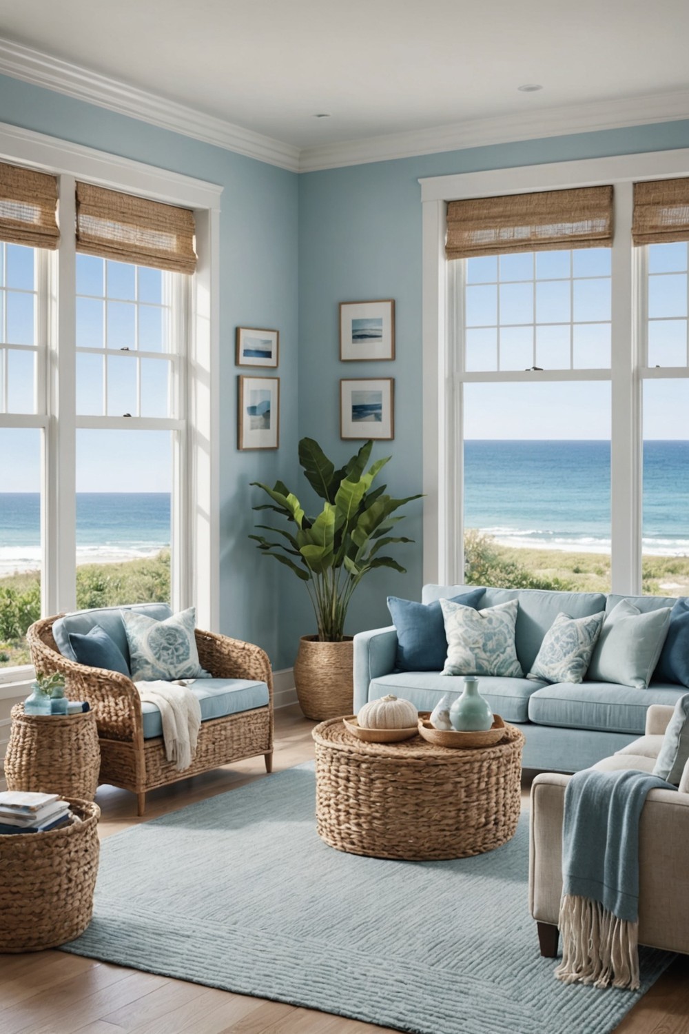 Coastal Cool: Light Blue and Sea Salt-Inspired Accents