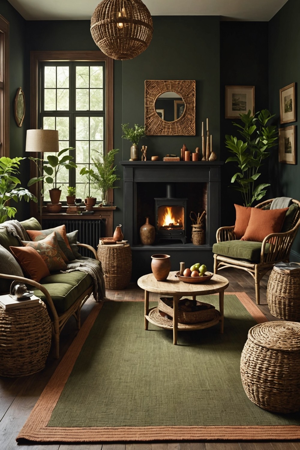 Forest-Inspired Décor with Earthy Tones