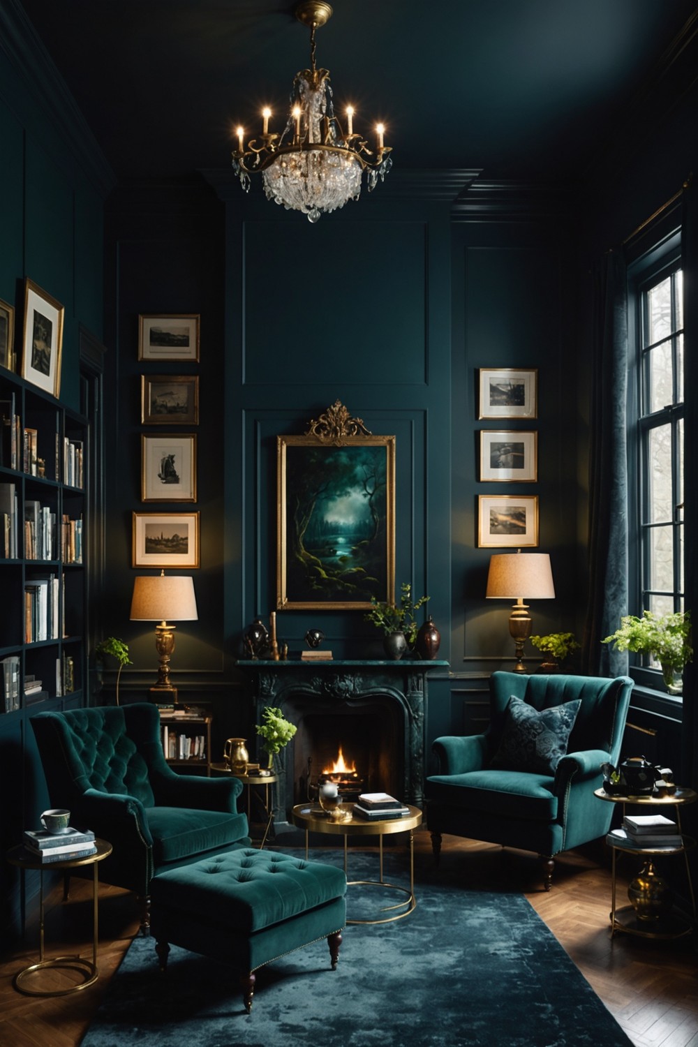 Moody Blues and Greens Color Scheme