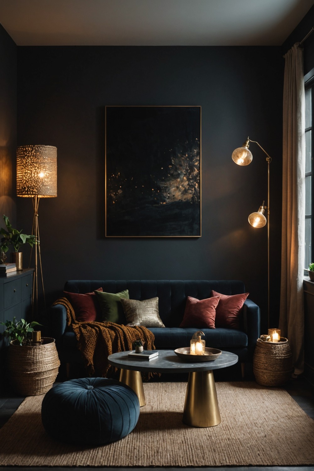 Moody Lighting with Textured Fabrics