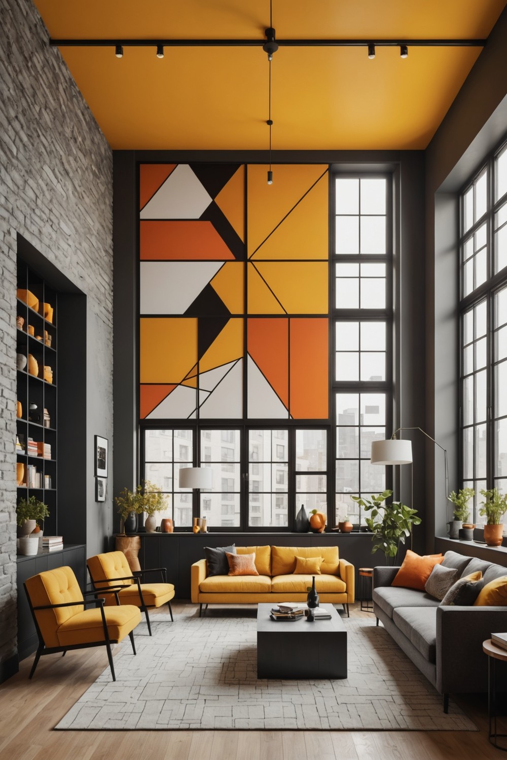 Statement Walls with Bold Colors or Patterns