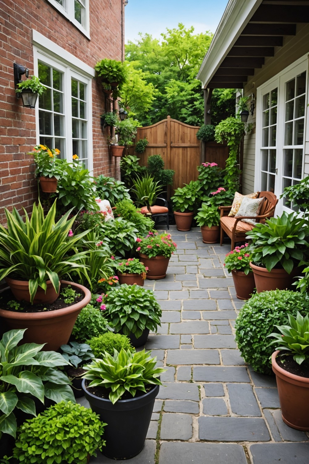 Use Potted Plants to Define Spaces