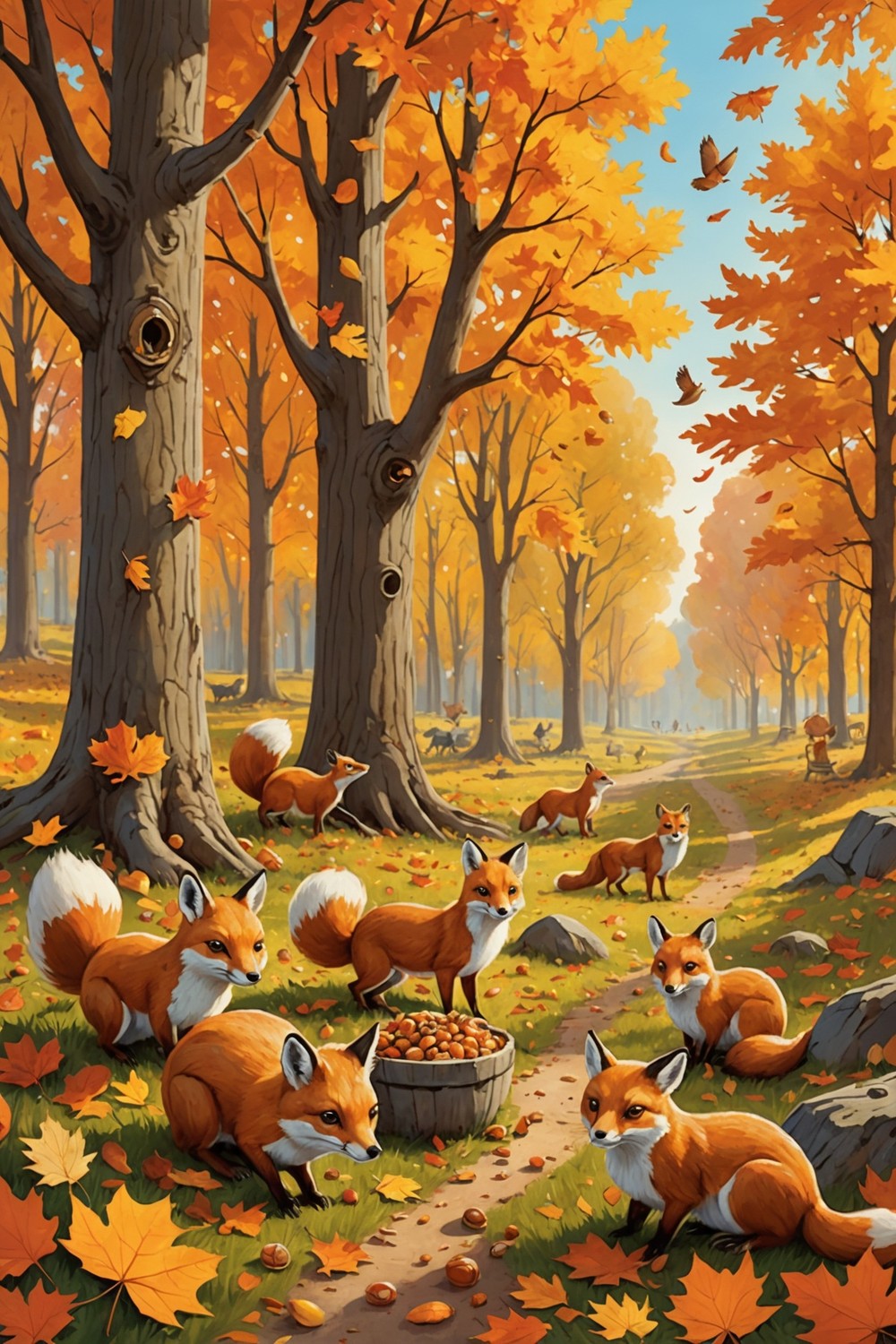 Woodland Creatures in Autumn