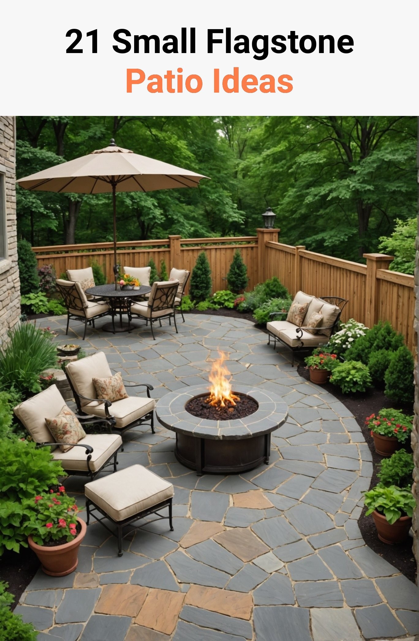 21 Small Flagstone Patio Ideas