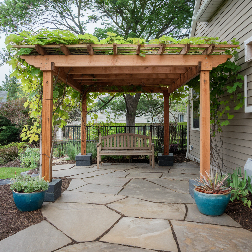 Shade Structures Above Patios