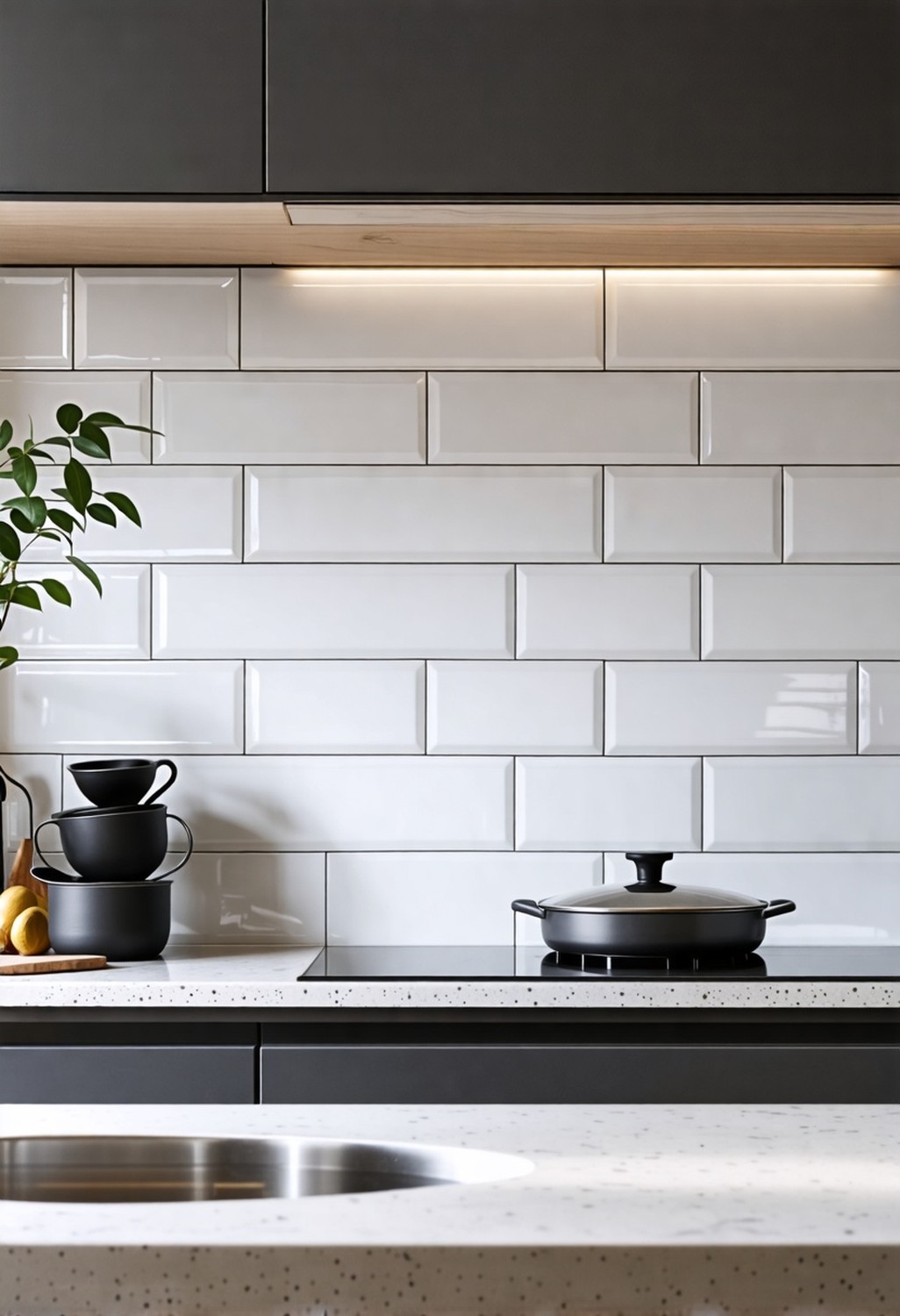 Add a Backsplash with Peel-and-Stick Tiles