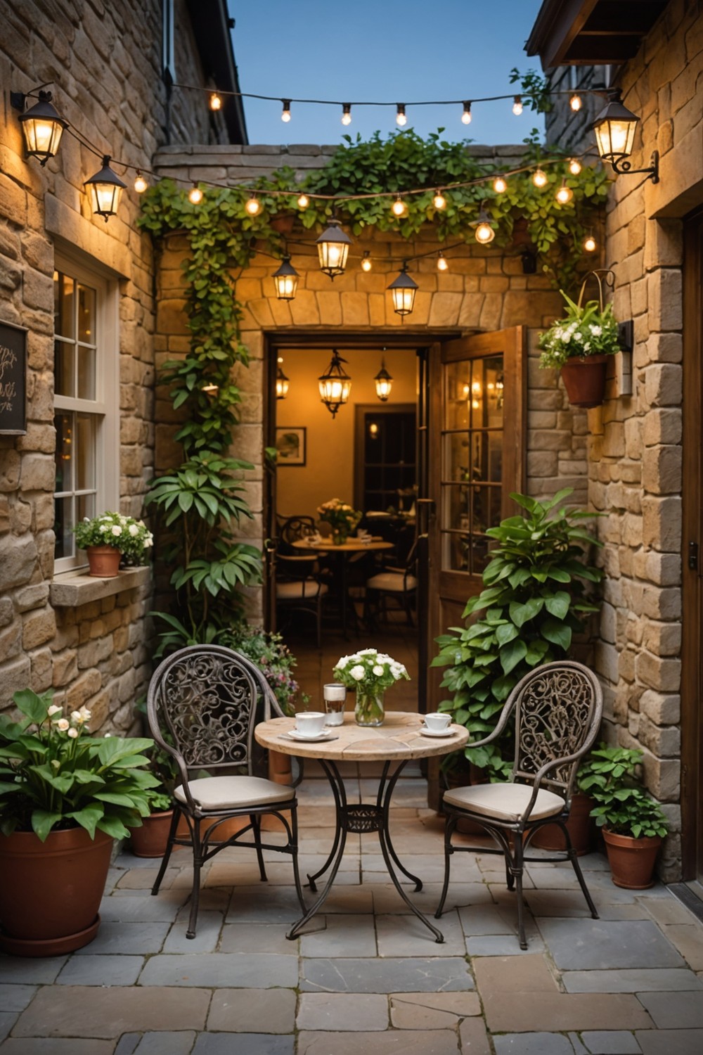 Charming Bistro Set Up