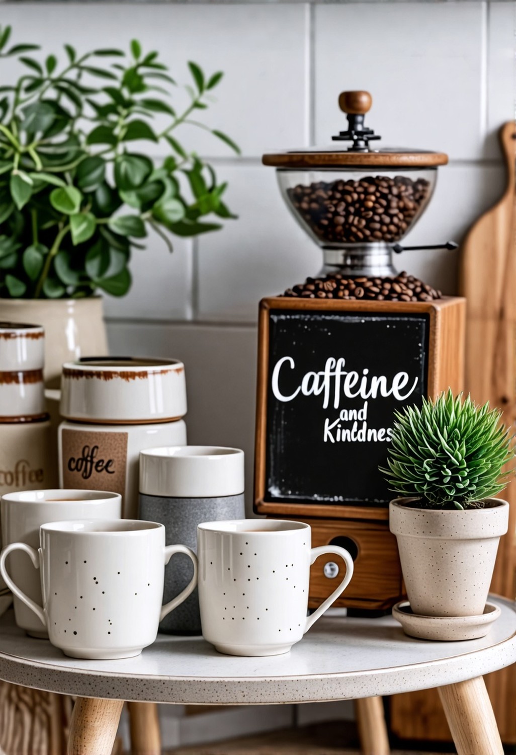 Create a Coffee Station for a Cozy Feel