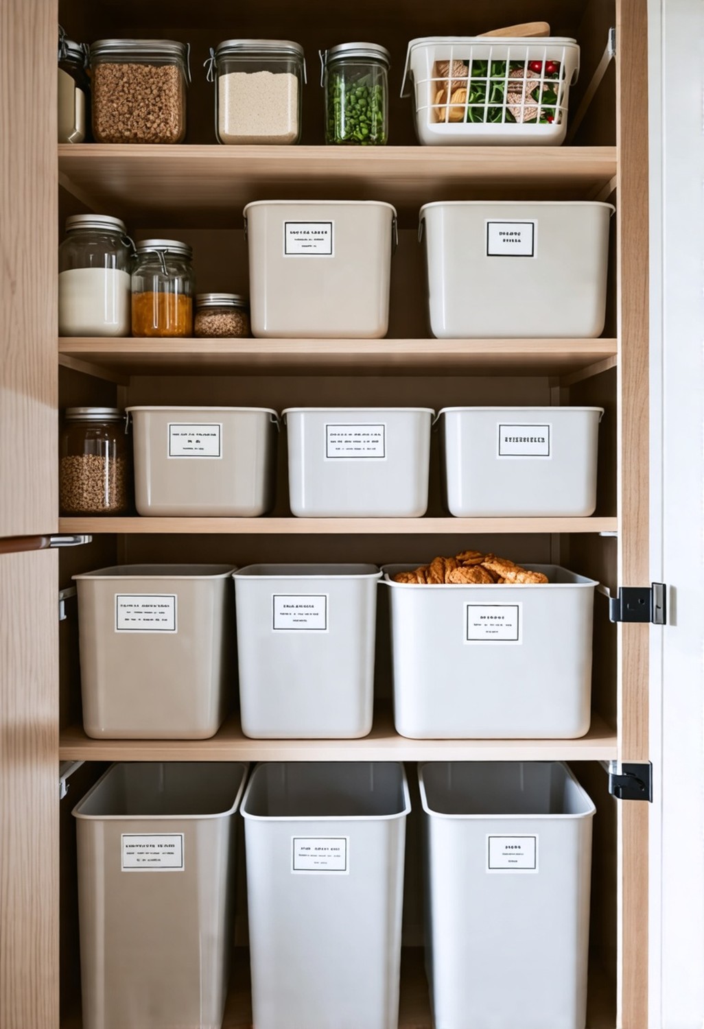 Create a Pantry with Stackable Bins