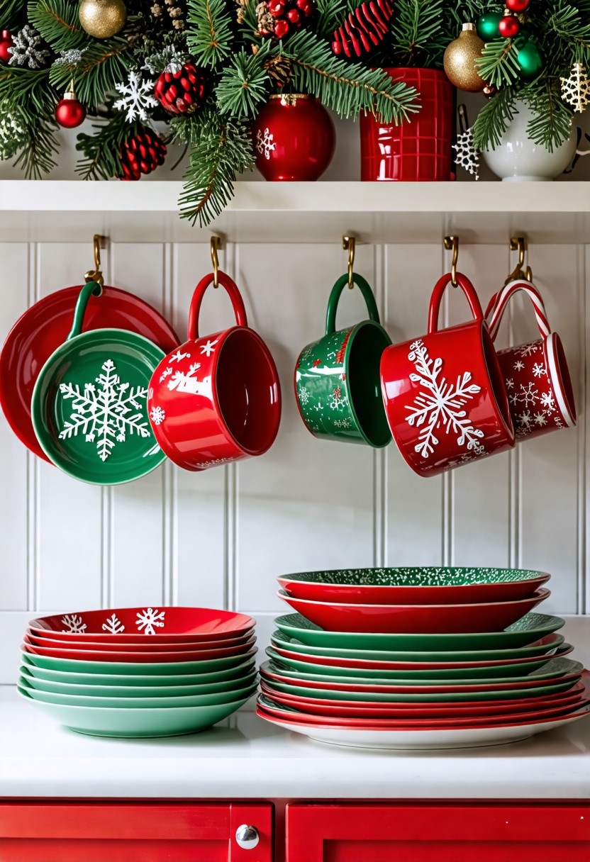 Festive Themed Dishware Display