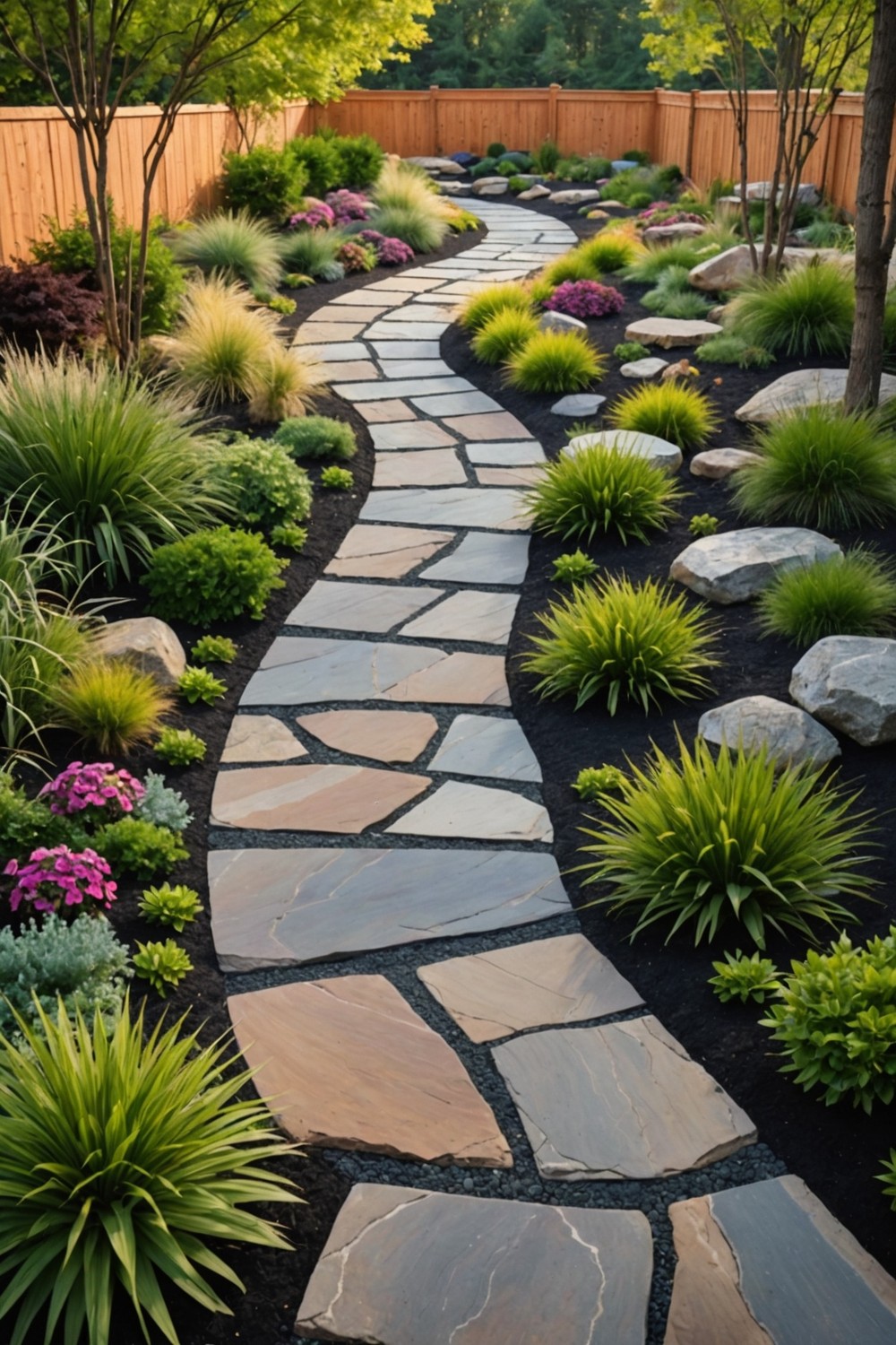 Flagstone Walkway Accents