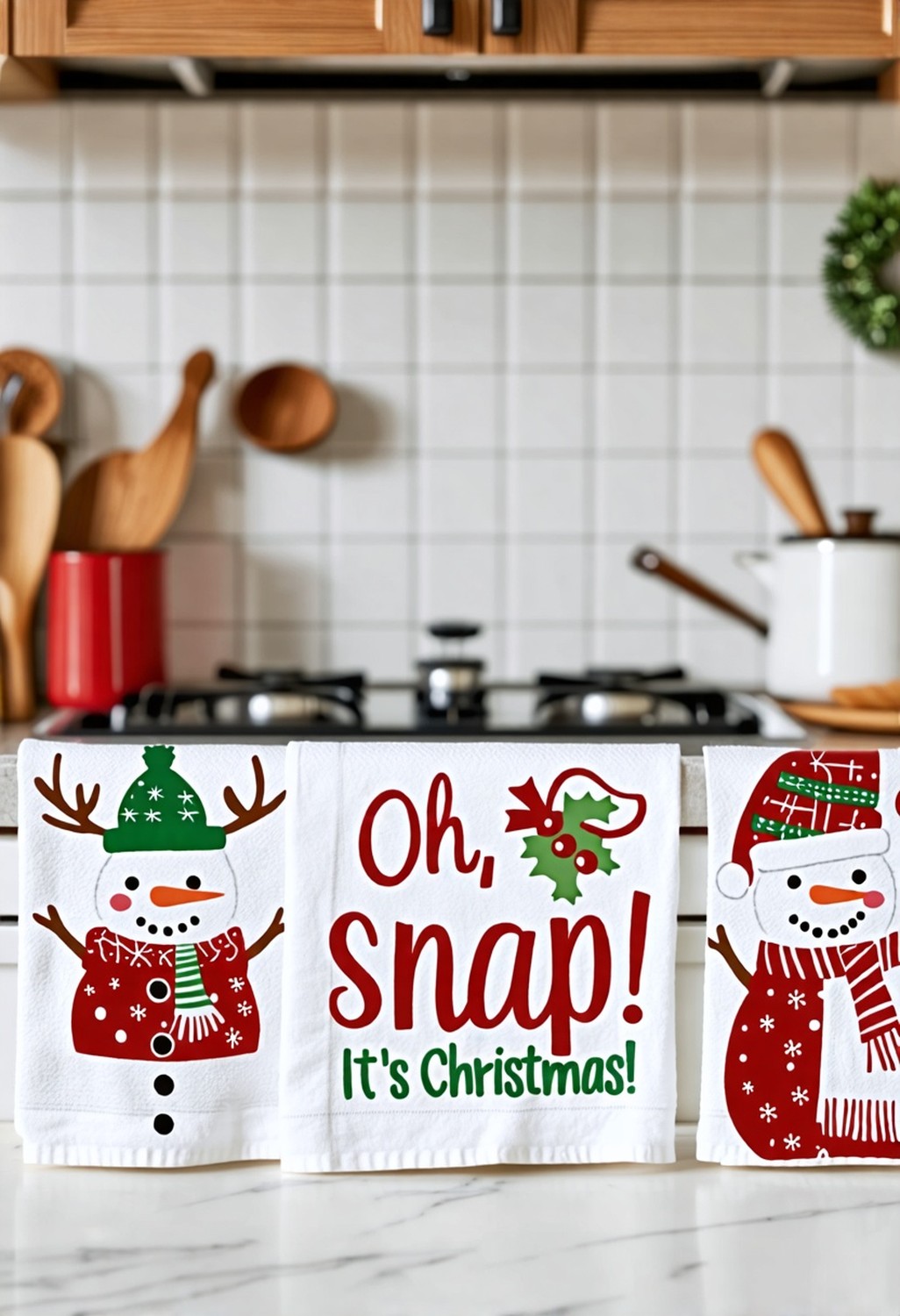 Holiday-themed Dish Towels