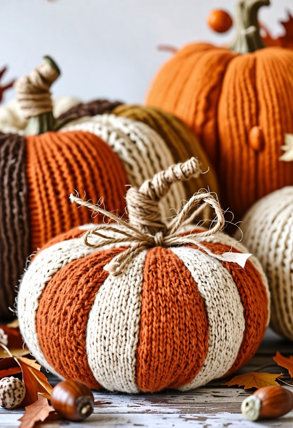 Recycled Sweater Pumpkins