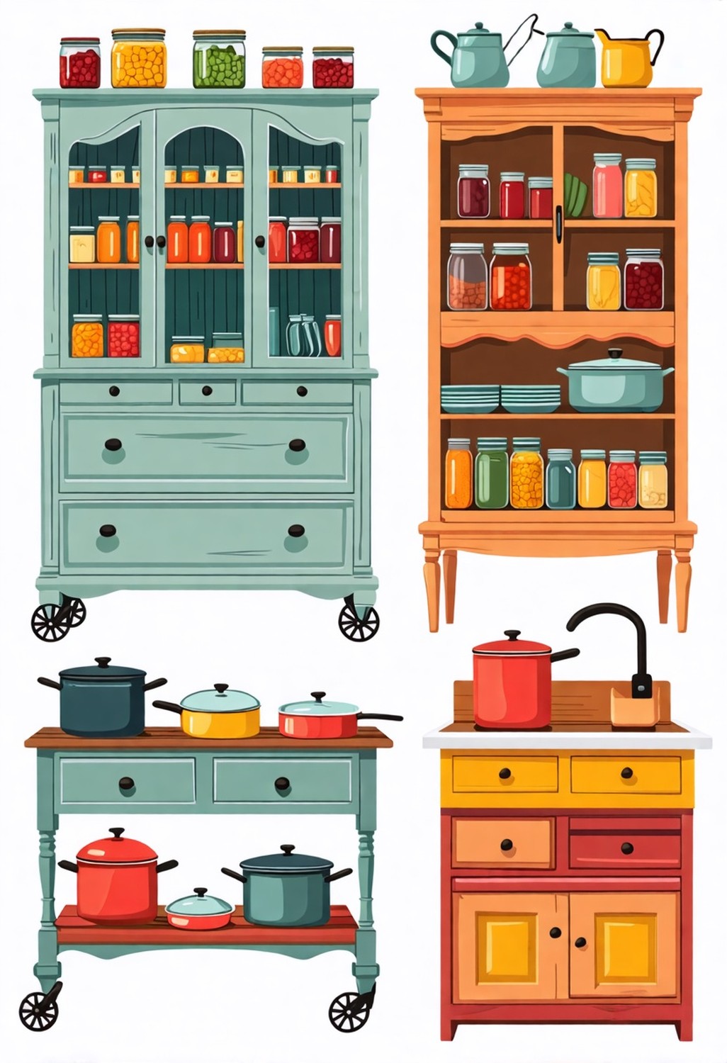 Repurpose Furniture for Kitchen Use