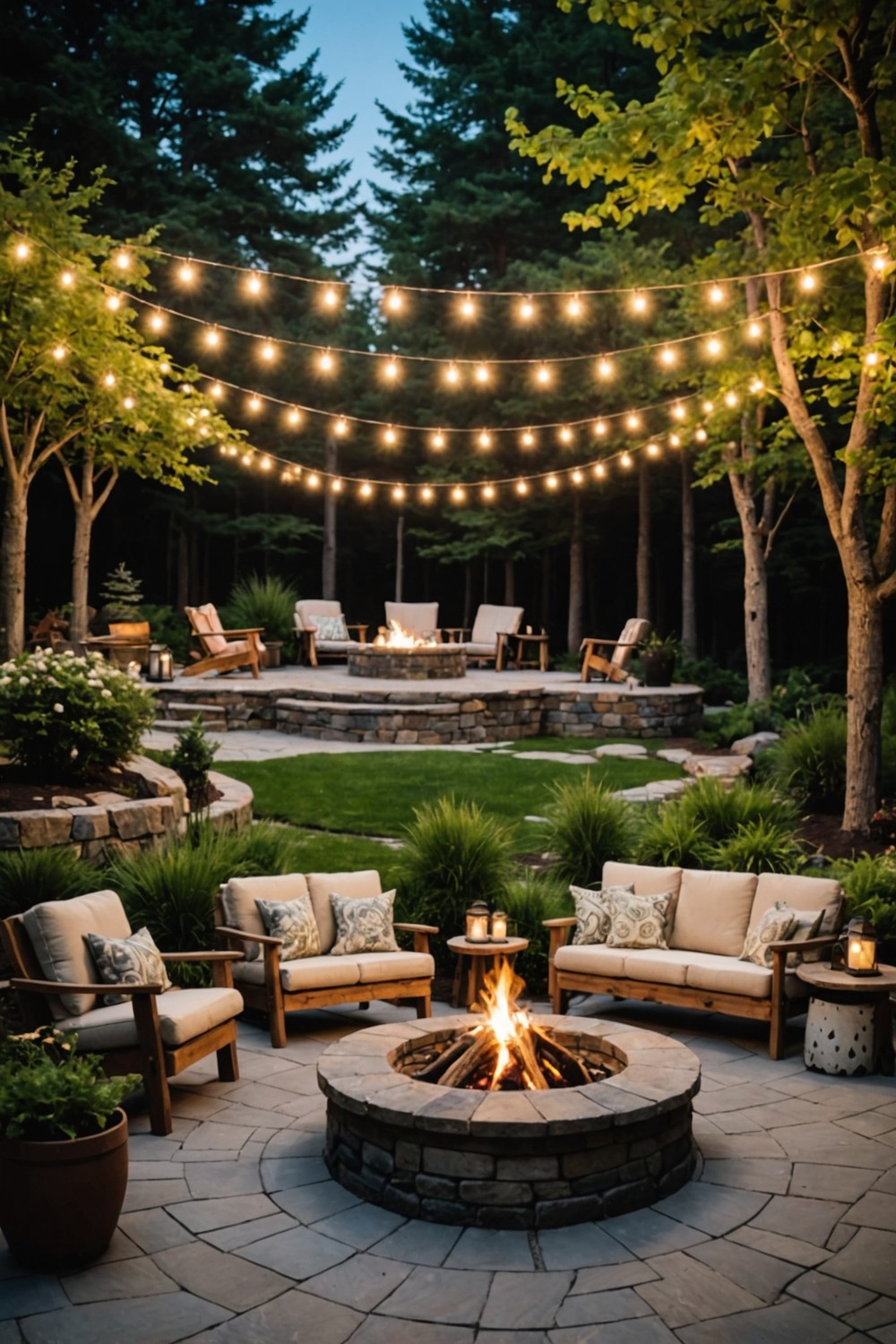 Rustic Fire Pit Area