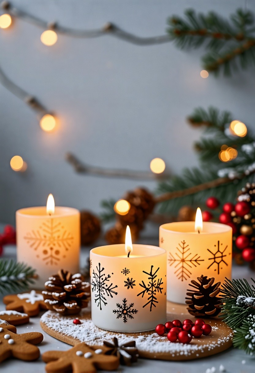 Scented Candles in Festive Holders