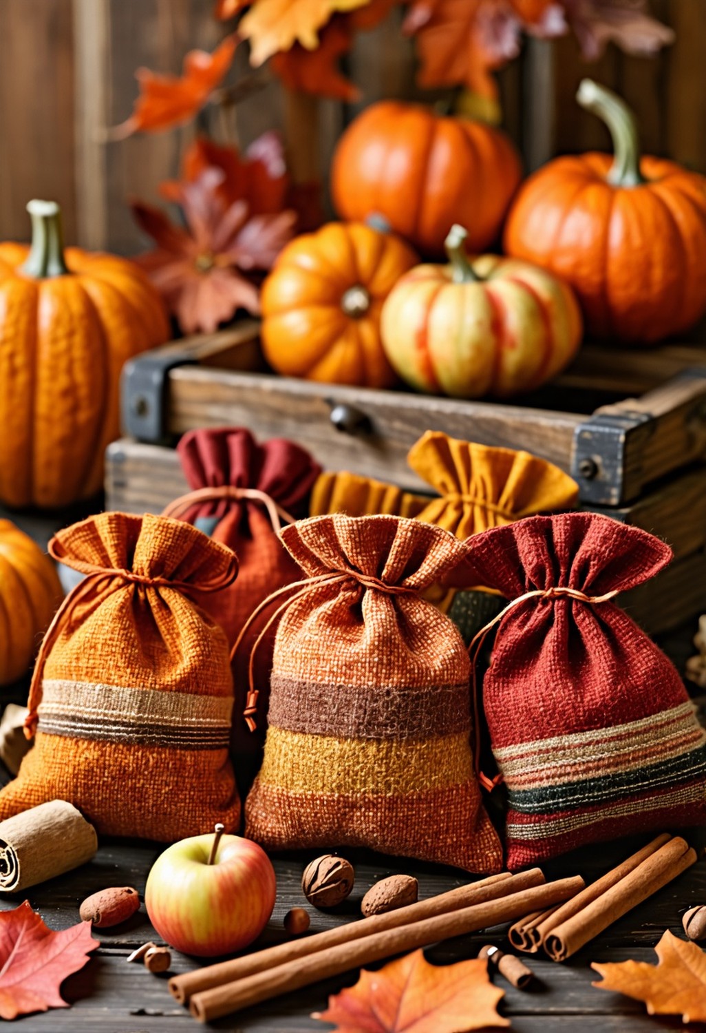 Scented Sachets Using Fall Scents