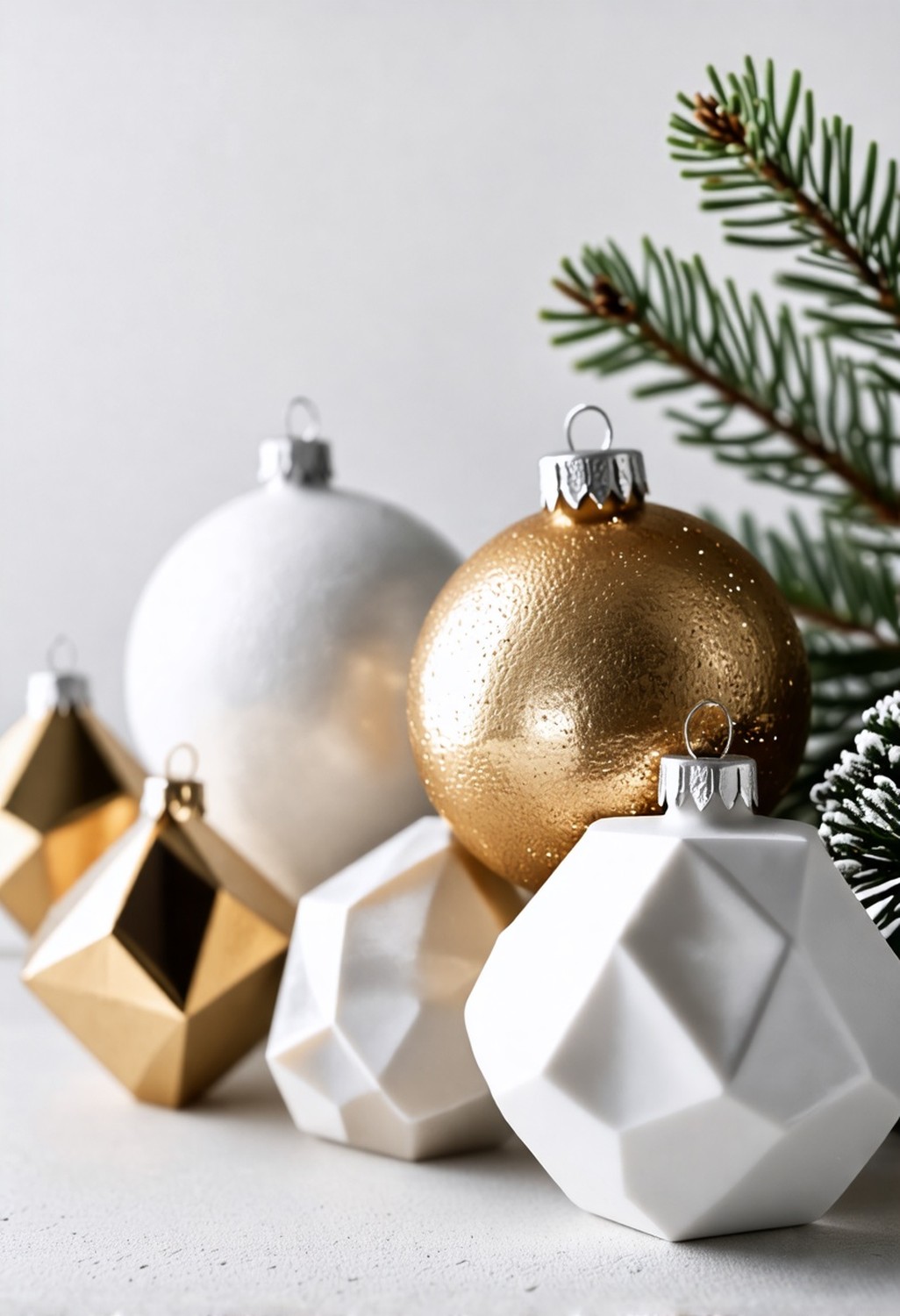 Sleek Geometric Ornaments