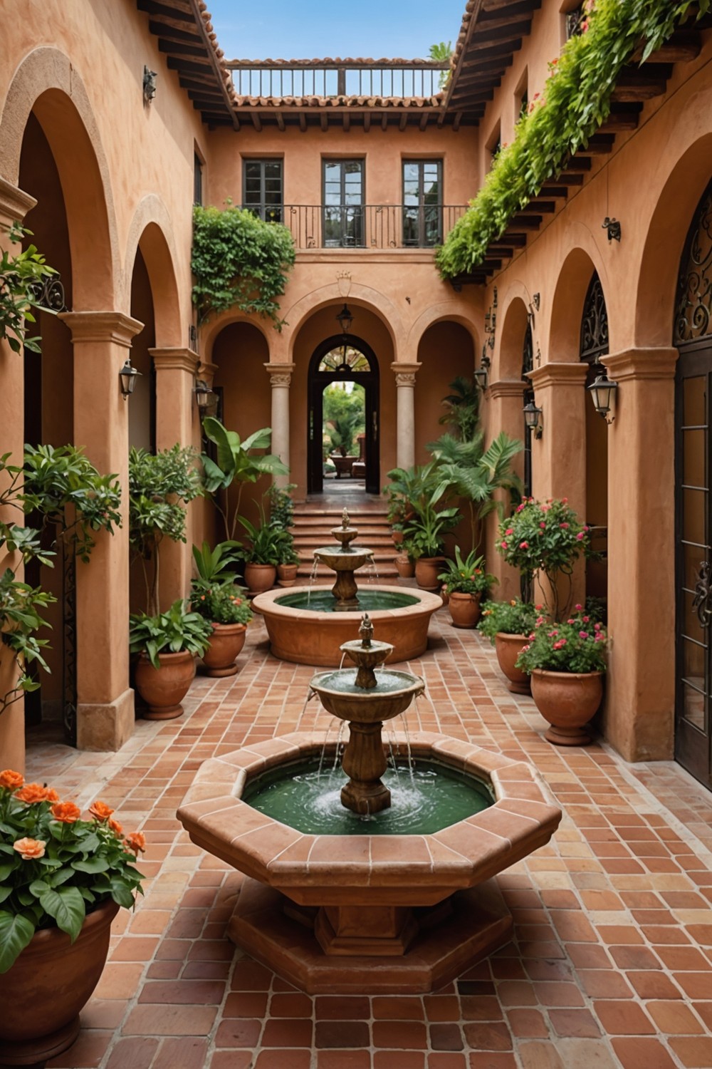 Spanish-Style Courtyards