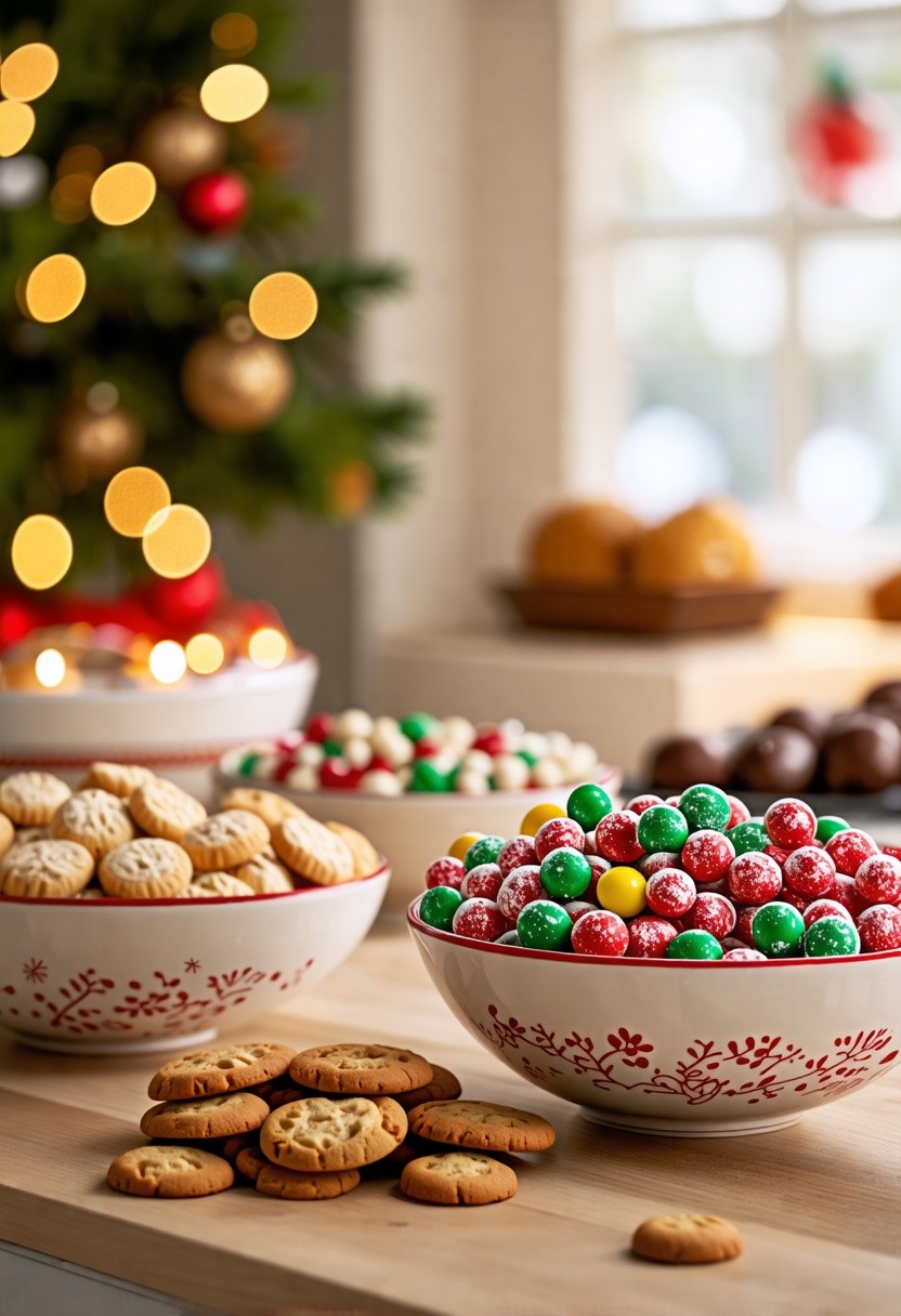 Sweet Treats in Decorative Bowls