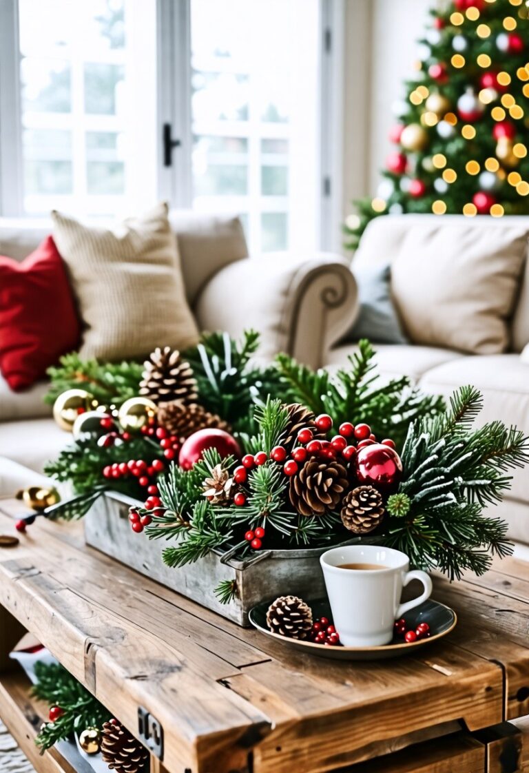 23 Christmas Coffee Table Decor Ideas