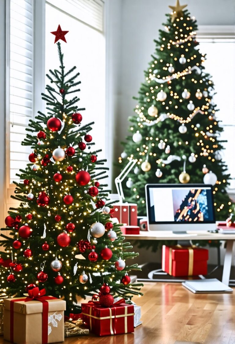 25 DIY Office Christmas Decor Ideas