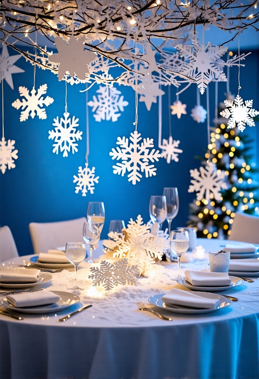 DIY Snowflake Table Decor