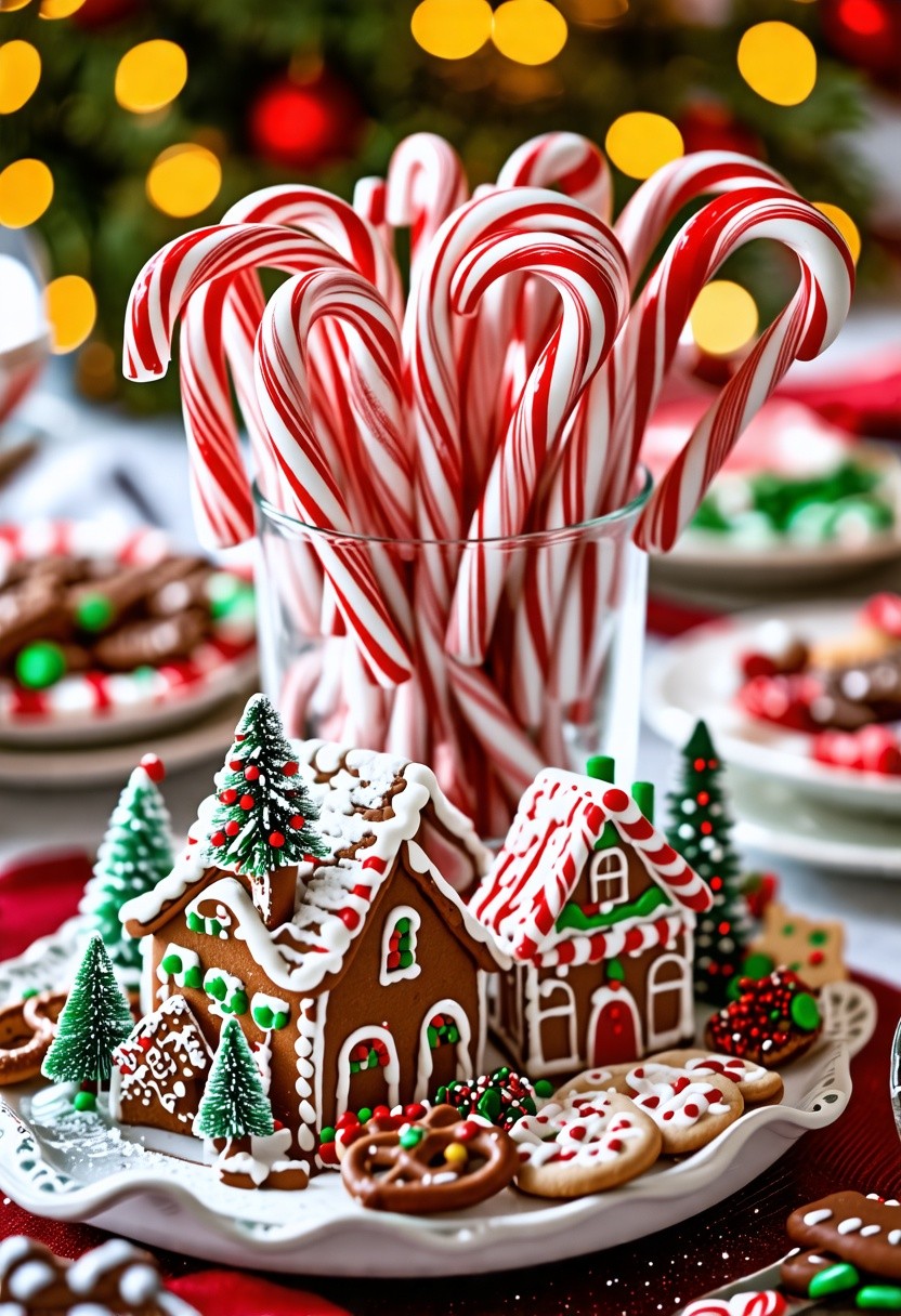 Edible Centerpieces with Holiday Treats