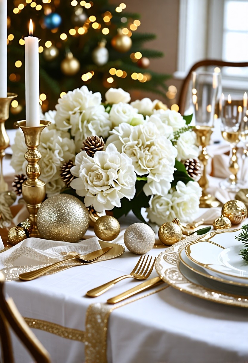 Elegant White and Gold Theme