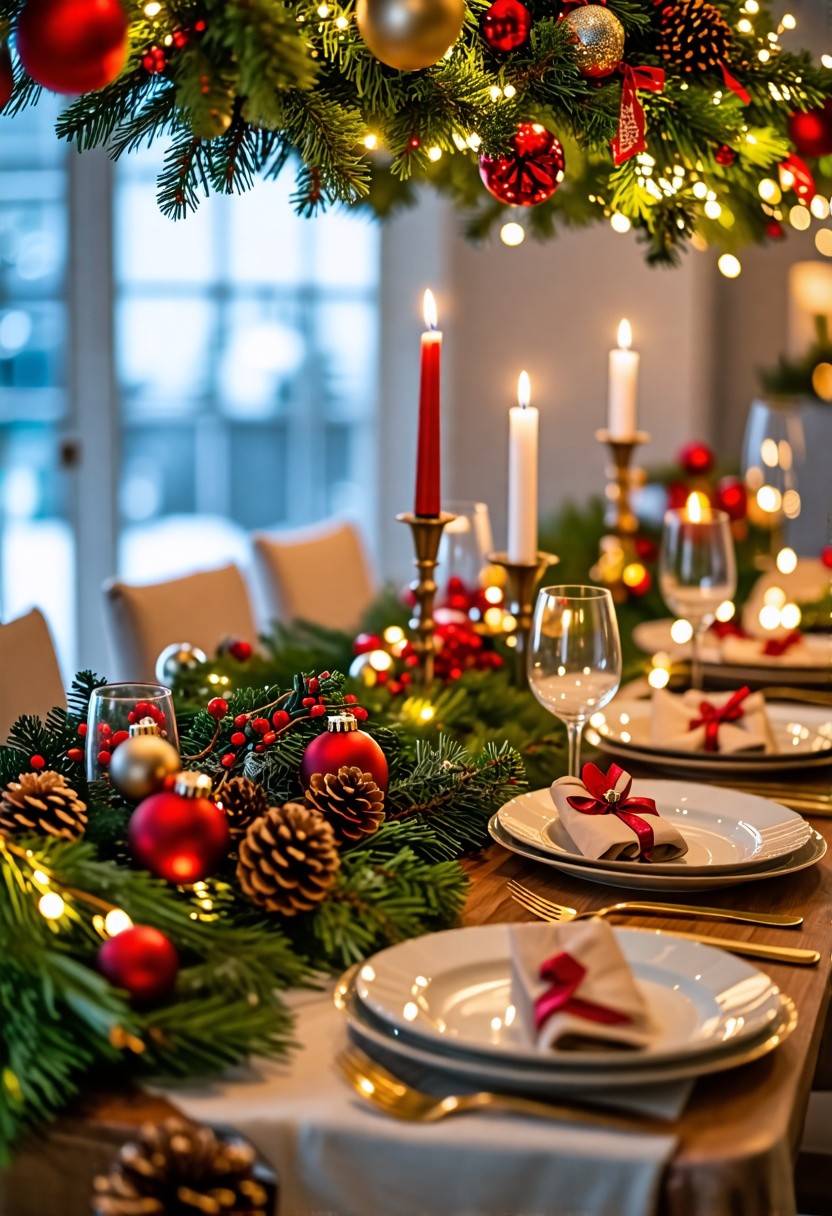 Hanging Garland Above the Table