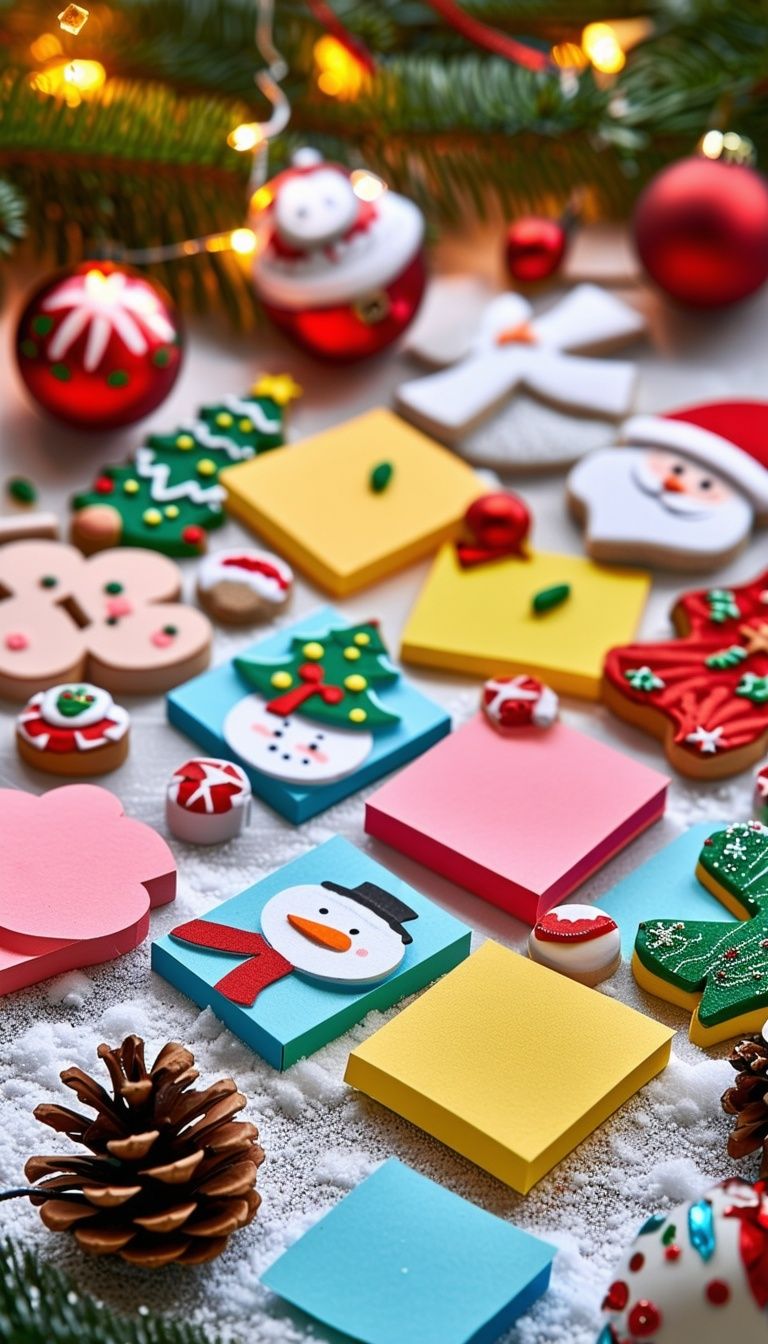 Holiday-Themed Sticky Notes