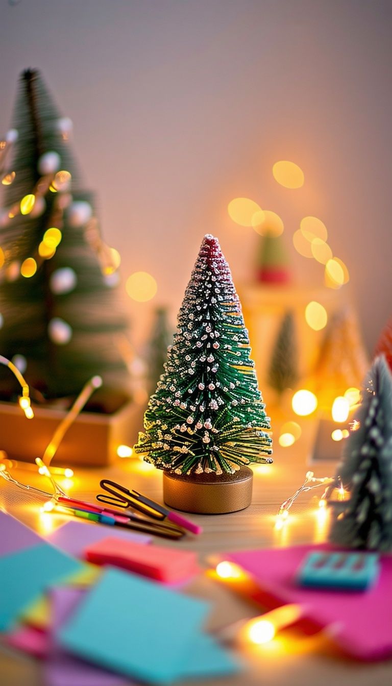 Mini Christmas Trees in Office Supplies