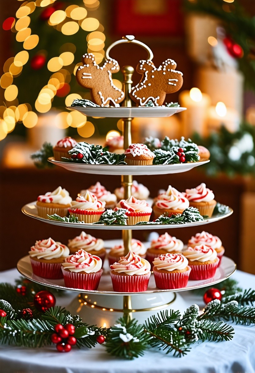 Multi-tiered Cake Stand with Seasonal Desserts