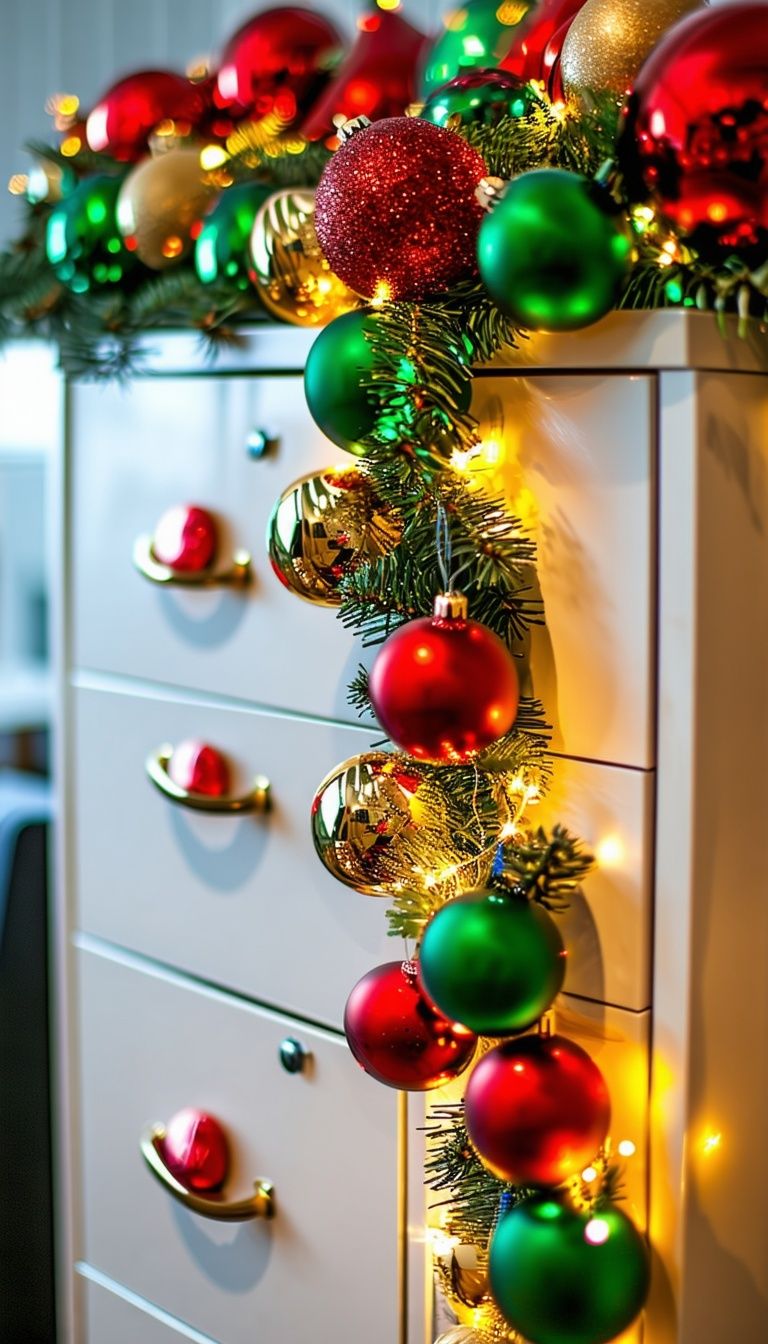 Ornament Garland for File Cabinets