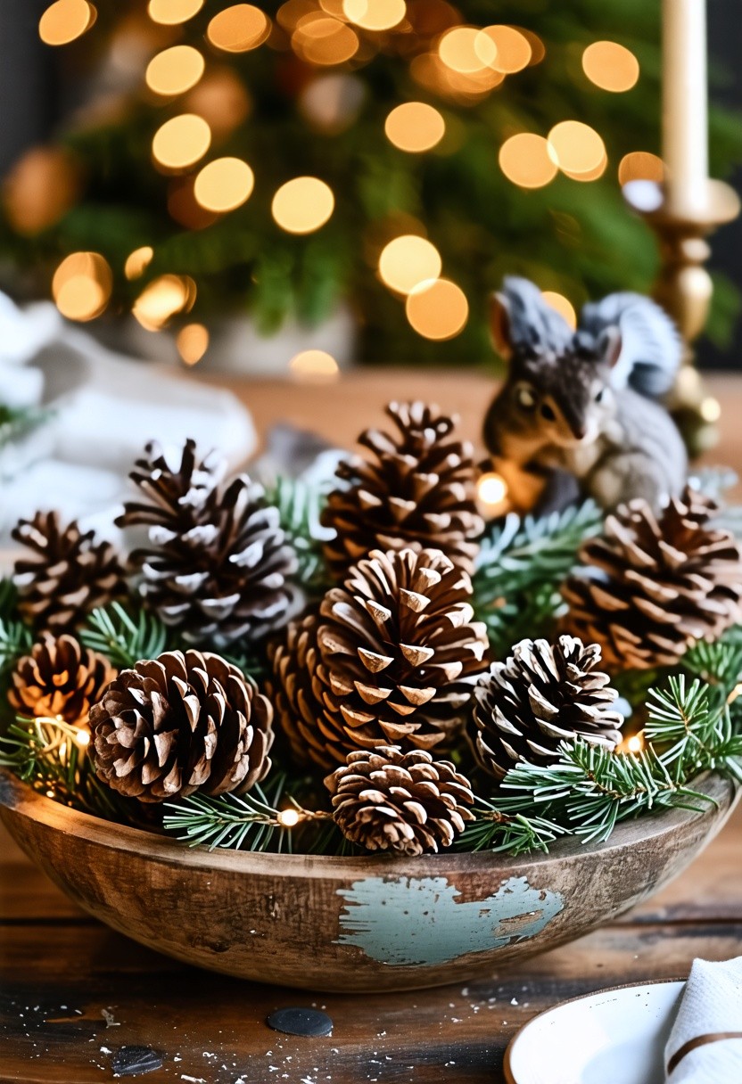 Pinecone Centerpieces