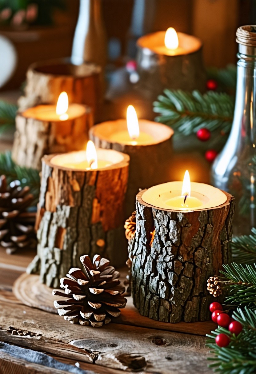 Rustic Candle Holders