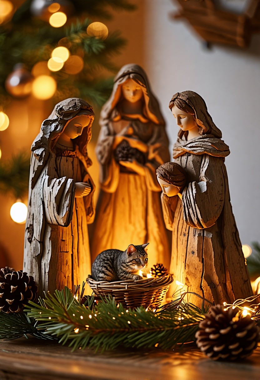 Rustic Nativity Set