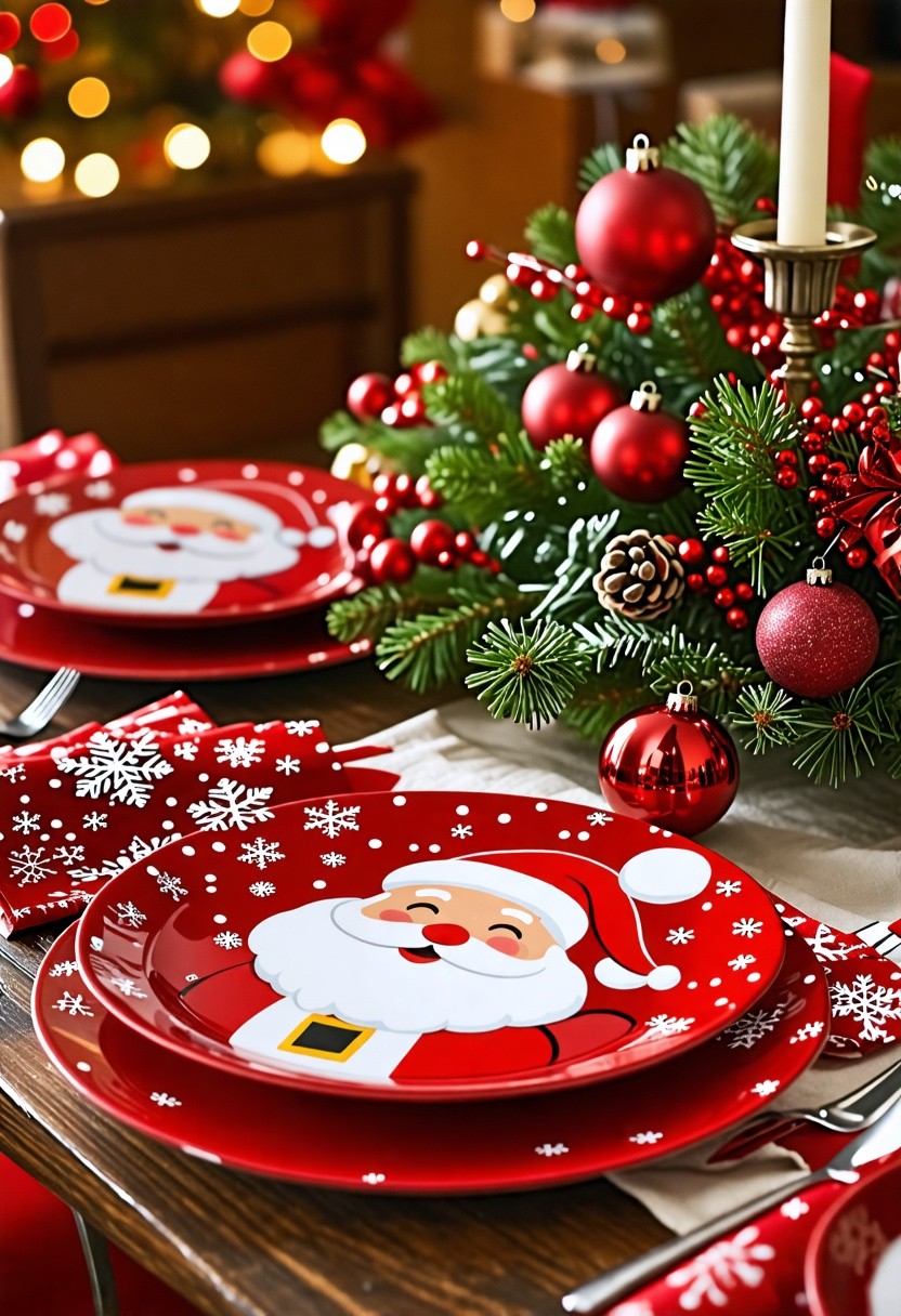 Santa Claus Themed Tableware