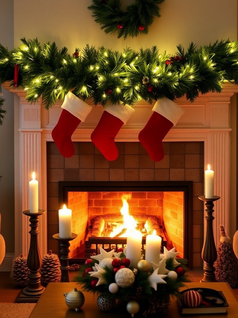 Cozy Fireplace Decorations