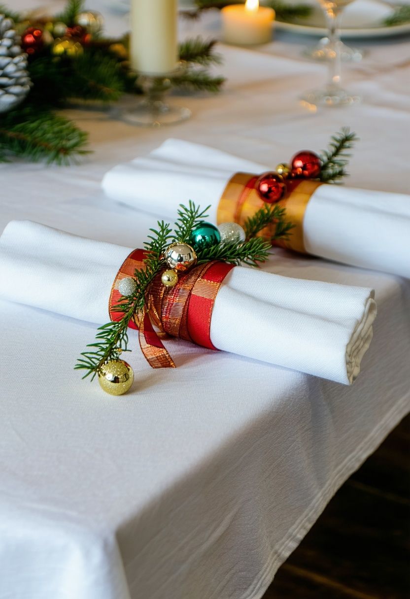 DIY Festive Napkin Rings